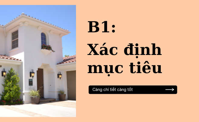 xác định mục tiêu mua nhà trong 3 năm